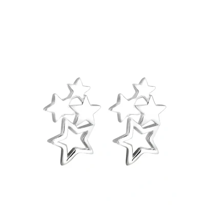 Abbildung von Elli Paar Ohrstecker »Ohrringe Sterne Astro Trend Filigran 925 Sterling Silber«