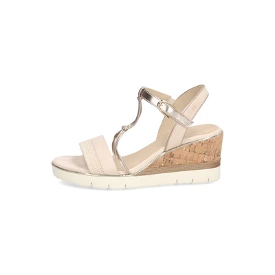 Abbildung von Tamaris Damen Klassische Ballerinas, Frauen Flats,Comfort Lining,TOUCHit Fußbett,Slip ons,klassisch elegant,Ballerinen,BEIGE Comb,40 EU