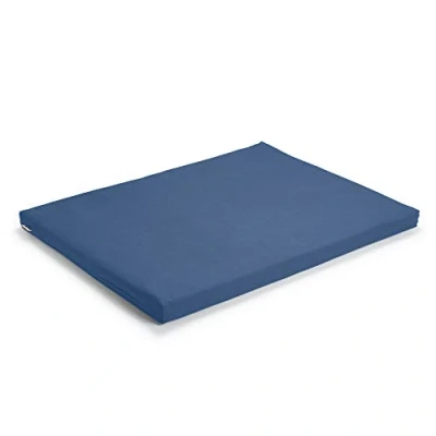 Abbildung von basaho Zabuton Meditationsmatte Biobaumwolle Füllung aus recycelter Wollfaser (Taubenblau)
