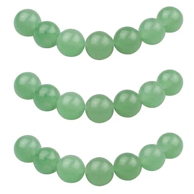 Abbildung von MJDCB Perlen zum Auffädeln 4mm 85 stück Grüner Aventurin Halbedelsteine mit Loch Natürliche Lose Runde Steinperlen für Herstellung Schmuck Armbänder Halsketten
