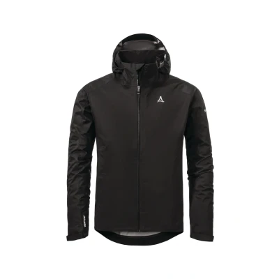 Abbildung von Schöffel Regen Tarvis Regenjacke / wasserabweisende Jacke, Herren, Größe: 48, Schwarz