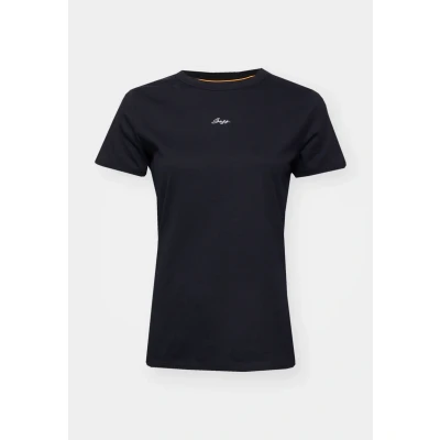 Abbildung von BOSS ORANGE T Shirt »Elogo Premium Damenmode«, mit Label Stitching