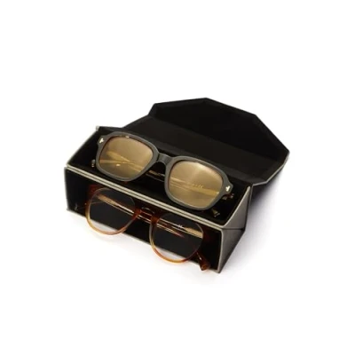 Abbildung von HAWKERS Unisex Adulto TRAVEL DOUBLE CASE MARBLE Brillenetui, for 2 Black Print, Einheitsgröße
