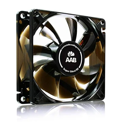 Abbildung von AABCOOLING Super Silent R8 Leise und Efizient 80mm Gehäuselüfter mit 4 Anti Vibration Pads, 9V Spannungsreduzierer CPU Lüfter, 80mm, 13,9 dB(A) or 8,9 dB(A), 33 m3/h 25