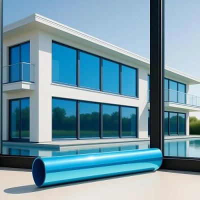 Abbildung von MARAPON® Spiegelfolie Fenster Sichtschutz [60x200 cm] Fensterfolie Sonnenschutz außen ohne Rückstände Sonnenschutzfolie Dachfenster verdunkeln