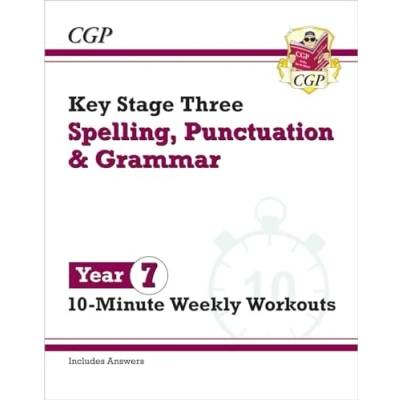 Abbildung von KS3 Year 7 Spelling, Punctuation and Grammar 10 Minute Weekly Workouts (CGP Tests)