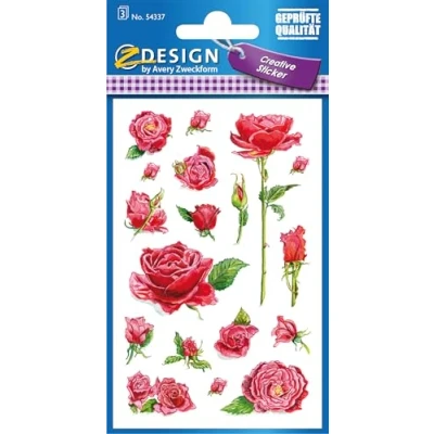 Abbildung von AVERY Zweckform 54337 Deko Sticker Rosen 54 Aufkleber