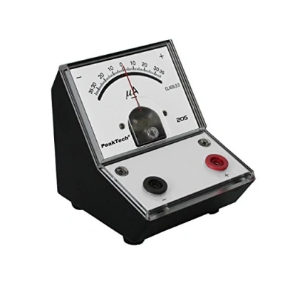 Abbildung von PeakTech P 205 08 Strommessgerät/Amperemeter Analog/Messgerät mit Spiegelskala Galvanometer +/35Μa