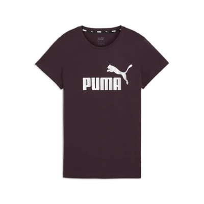 Abbildung von Puma Metallic LOGO TEE Tshirt print, Damen, Größe: Medium, Midnight plum