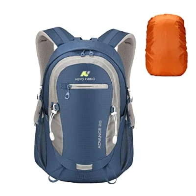 Abbildung von LOCAL LION Wanderrucksack Rucksack 20L mit Regenschutz Fahrradrucksack Reiserucksack Daypack für Damen und Herren wasserdicht zum Wandern Bergsteigen Reisen