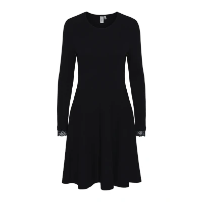 Abbildung von YAS Yasbecco Dress Strickkleid, Damen, Größe: 44, Black