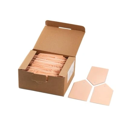 Abbildung von HERMA 6070 Anhängezettel groß, 1000 Stück, 80 x 150 mm, Geschenkanhänger zum Beschriften, Hängeetiketten aus Karton, blanko Papieranhänger Etiketten Anhänger mit Öse, braun