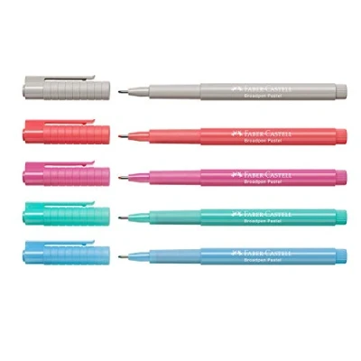Abbildung von Faber Castell Fineliner Broadpen, 0,8 mm (Set Pastell)
