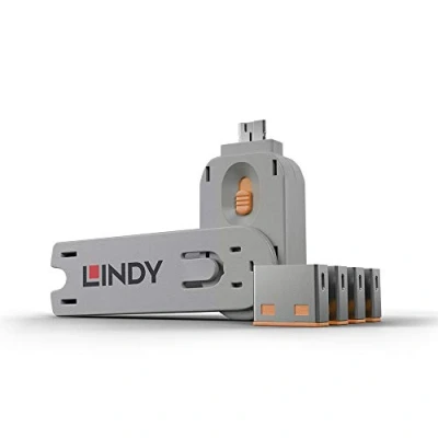 Abbildung von LINDY 40453 USB Typ A Port Schloss, orange