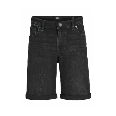 Abbildung von Jack &amp; Jones Junior Relaxed FIT Jeans Shorts für Kinder, Größe: 140, Black denim
