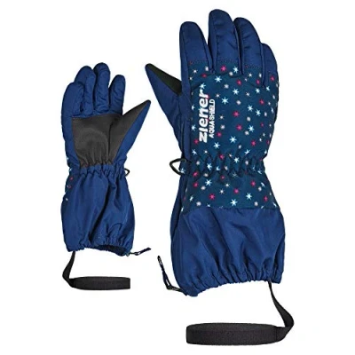 Abbildung von Ziener Mädchen Ski Handschuhe/Wintersport, Wasserdicht, Atmungsaktiv LEVIO AS, Snowflake Print, 92cm, 801976