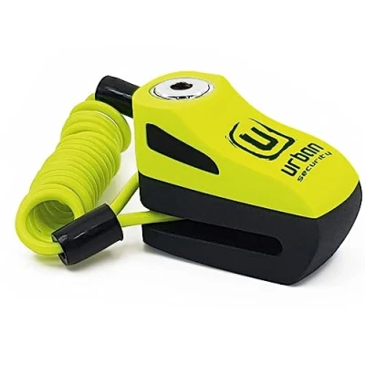 Abbildung von URBAN UR955Y Bremsscheibenschloss mit Erinnerungskabel, Universal Motorrad Scooter Roller Fahrrad