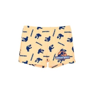 Abbildung von Jurassic World Dinosaurier Badeshorts für Kinder, Größe: 128, Gelb