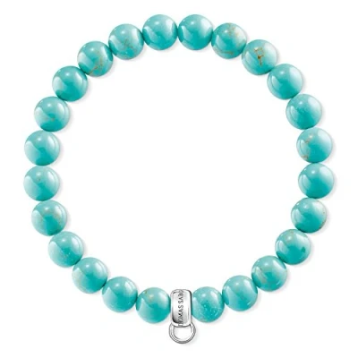 Abbildung von Thomas Sabo Damen Charm Armband Türkis Club 925 Sterling Silber X0213 404 17