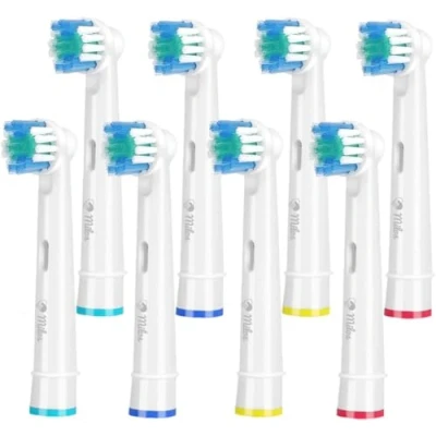 Abbildung von Milos Aufsteckbürsten Kompatibel mit Oral B Professionelle Elektrische Bürstenköpfe Classic Precision Clean Fit Professional Care 8 Stück