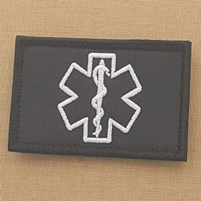 Abbildung von Medic EMS 2x3.25 Star of Life EMT Paramedic Morale Tactical Military Fastener Patch