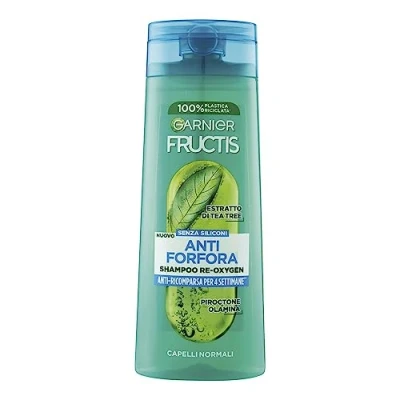 Abbildung von Garnier Fructis Anti Schuppen Shampoo, für normales Haar, feuchtigkeitsspendend und reinigend, mit Teebaum Extrakt, Reoxygen, 250 ml
