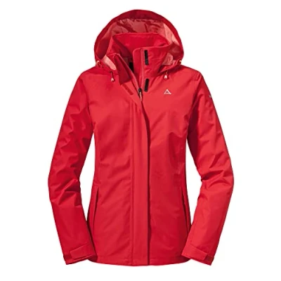 Abbildung von Schöffel Gmund Regenjacke / wasserabweisende Jacke, Damen, Größe: 38, Rot