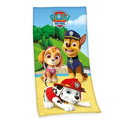 Abbildung von Herding PAW PATROL Badetuch, 150 x 75 cm, Baumwolle, Mehrfarbig