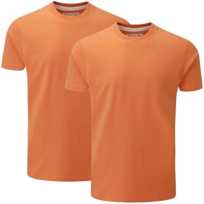 Abbildung von Charles Wilson 2er Packung T Shirts mit Rundhalsausschnitt (XXL, Coral Gold (0824))