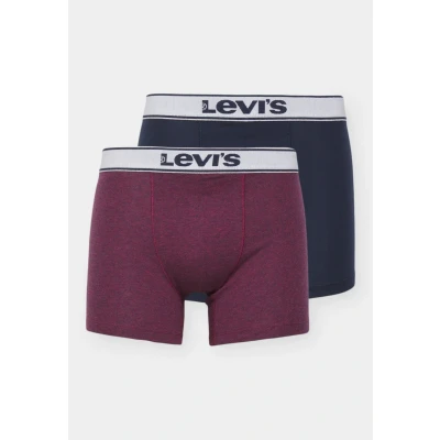 Abbildung von Levi&#039;s MEN Vintage Heather Brief 2 PACK Panties, Herren, Größe: Medium, Red