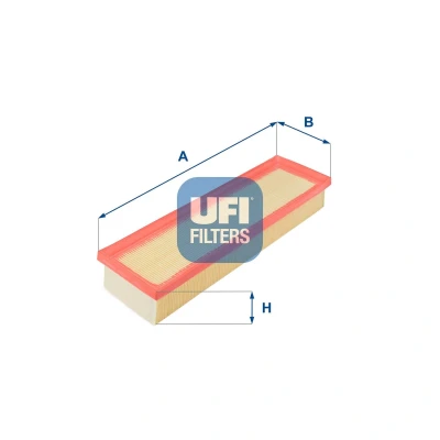 Abbildung von UFI 30.496.00 Luftfilter 88,5 293 Filtereinsatz HYUNDAI: i10 I, II Hatchback