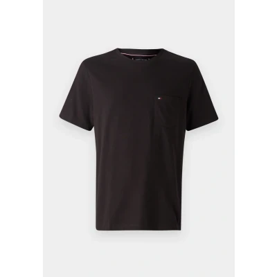 Abbildung von Tommy Hilfiger Essential Solid Pocket TEE Tshirt basic, Herren, Größe: XS, Black