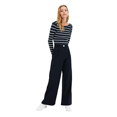Abbildung von Trendyol, große Hose mit Marineblase, Navy, 32