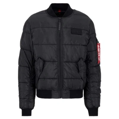Abbildung von Alpha Industries MA1 Puffer Bomber Bomberjacke, Herren, Größe: Small, Black