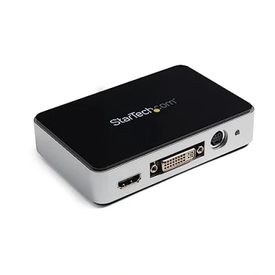Abbildung von StarTech.com USB 3.0 HDMI Video Aufnahmegerät Freistehende Externe Capture Karte Grabber HDMI/DVI/VGA/Komponenten HD PVR 1080p @ 60fps (USB3HDCAP)