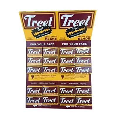 Abbildung von 200 Treet Carbon Steel Rasierklingen