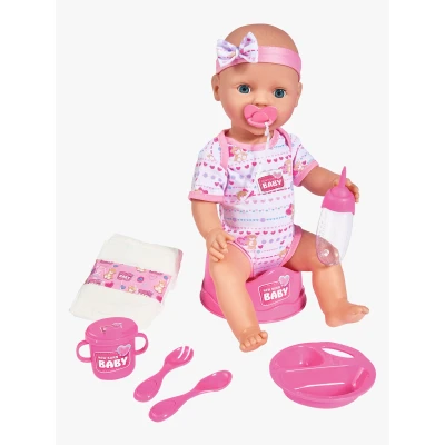 Abbildung von New Born Baby Puppe Mädchen mit Zubehör, Rosa