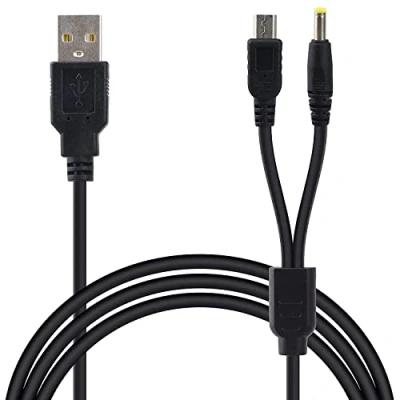 Abbildung von Link e : USB Ladekabel 2 in 1 Kompatibel mit Sony PSP 1000, 2000 und 3000 Konsole (Stromversorgung Datenübertragung)