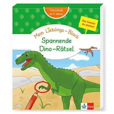 Abbildung von Klett Mein Lieblings Block Spannende Dino Rätsel: Vorschule, ab 5 Jahren
