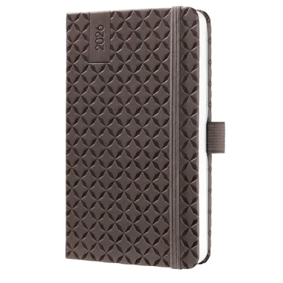 Abbildung von SIGEL J6122 Wochenkalender 2026 A6 braun, Hardcover, Gummiband, Stiftschlaufe, Einstecktasche, 174 Seiten, vegan, Buchkalender, Terminplaner Kalenderbuch Jolie
