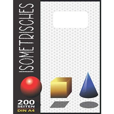 Abbildung von Isometriepapier A4 Isometrisches Zeichnen Isometrie 3D Zeichenblock Dreiecknetzpapier Notizbuch 200 Sleiten: Architektur Geschenk Zeichen Technik Isometrieblock N09