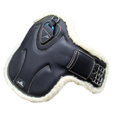 Abbildung von eQuick Sattelgurt ES Cross Country Fluffy Schwarz 60cm