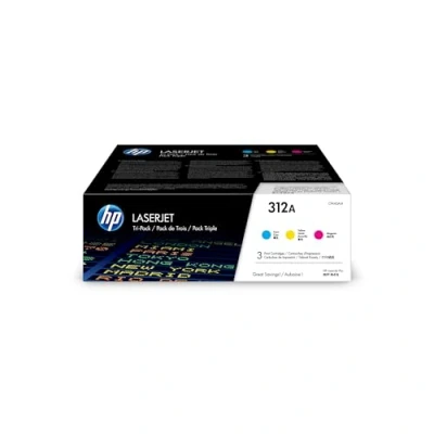 Abbildung von HP 312A 3er Pack (CF440AM) Blau/Rot/Gelb Original Toner für Color Laserjet Pro MFP M476
