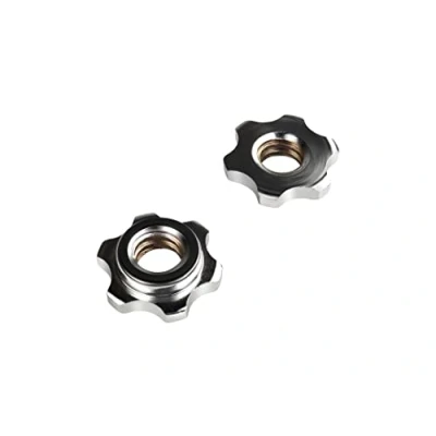 Abbildung von Sporzilla® Sternverschlüsse für Kurzhanteln und Langhanteln Sternverschluss Hantelstangen 25 mm 28 30 Hantel Muttern Kraftsport (2 Stück)