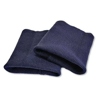 Abbildung von USIT, Handgelenke aus Baumwolle, 8 x 9 cm, ideal zur Reparatur von Hemden und Sweatshirts, 1 Paar, mittelblau
