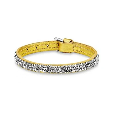 Abbildung von s.Oliver Damen Armband Let&#039;s Celebrate Swarovski Rocks Edelstahl Leder Kristall silber 21 cm 515948