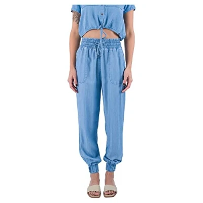 Abbildung von Hurley Damen W Oceancare Chambray Joggerhose Freizeithose, Light Denim22, XS