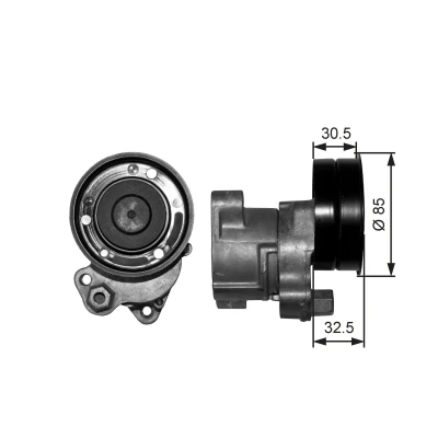 Abbildung von Riemenspanner, Keilrippenriemen GATES T38572