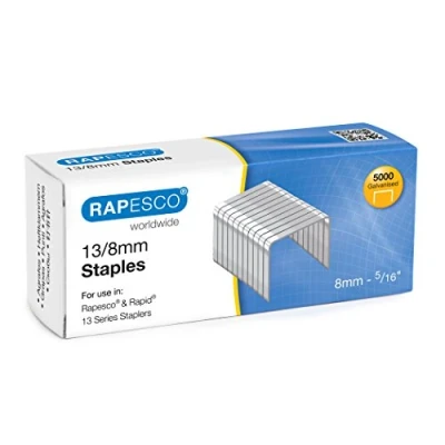 Abbildung von Rapesco S13080Z3 13/8mm verzinkte Tackerklammern, 5000 Stück