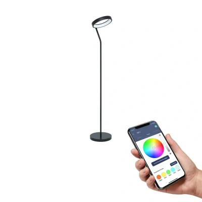 Abbildung von EGLO Stehlampe »MARGHERA Z«, Leuchtmittel LED Modul fest integriert, Stehleuchte in schwarz aus Stahl 4X4W warmweiß kaltweiß